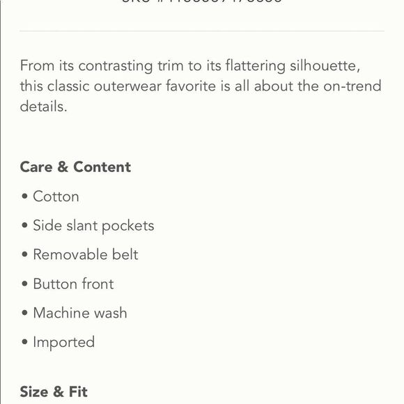 🎉HP🎉NWOT Anthropologie Marley trench coat sz10 - Picture 14 of 15